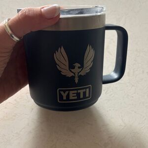 YETI Midnight Blue Mug with Metallic Emblem